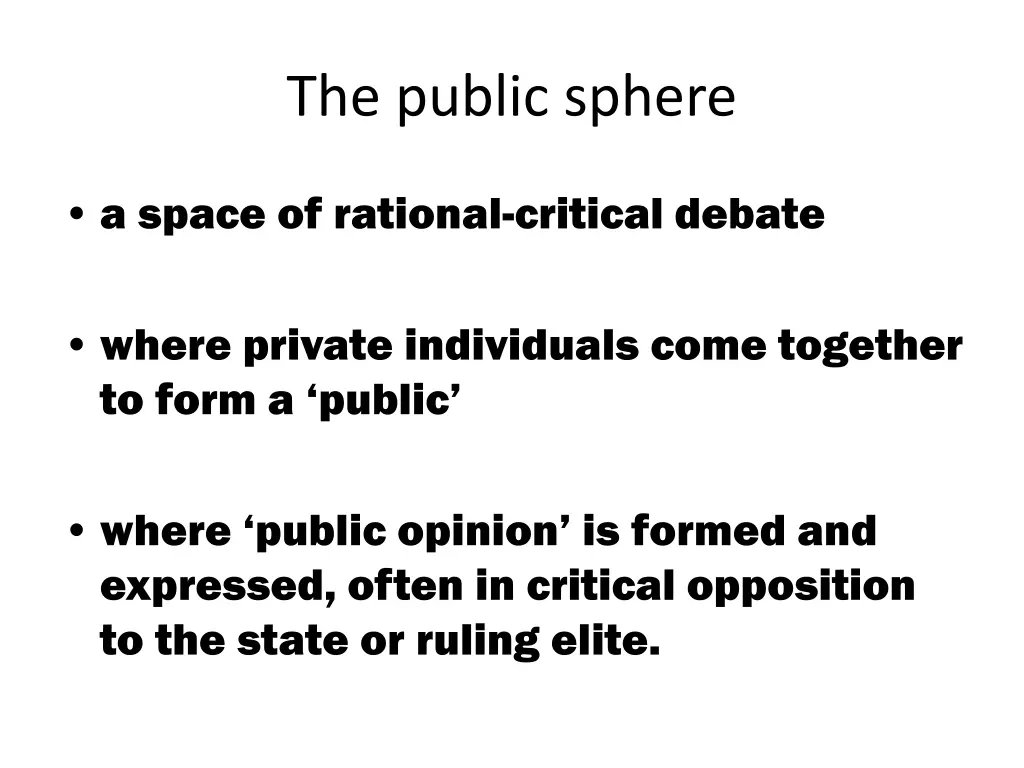 the public sphere