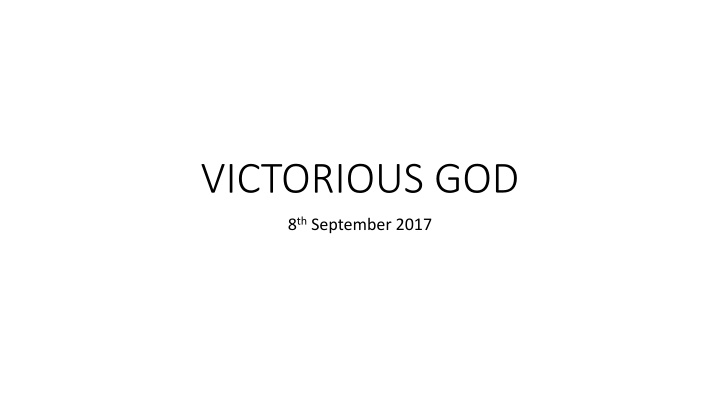 victorious god