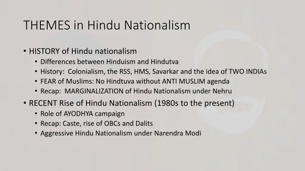 themes in hindu nationalism