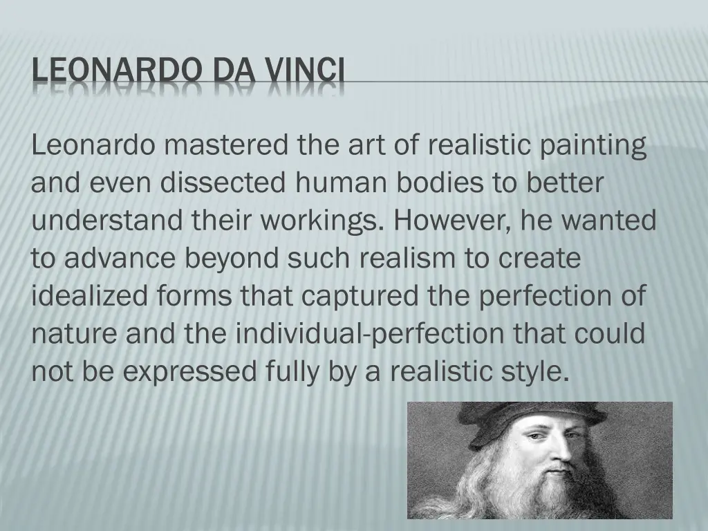 leonardo da vinci