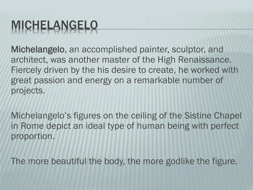 michelangelo