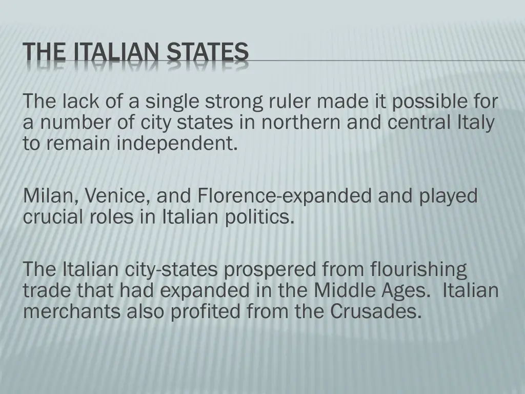 the italian states