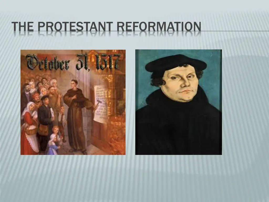 the protestant reformation