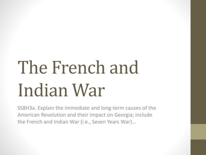 the french and indian war