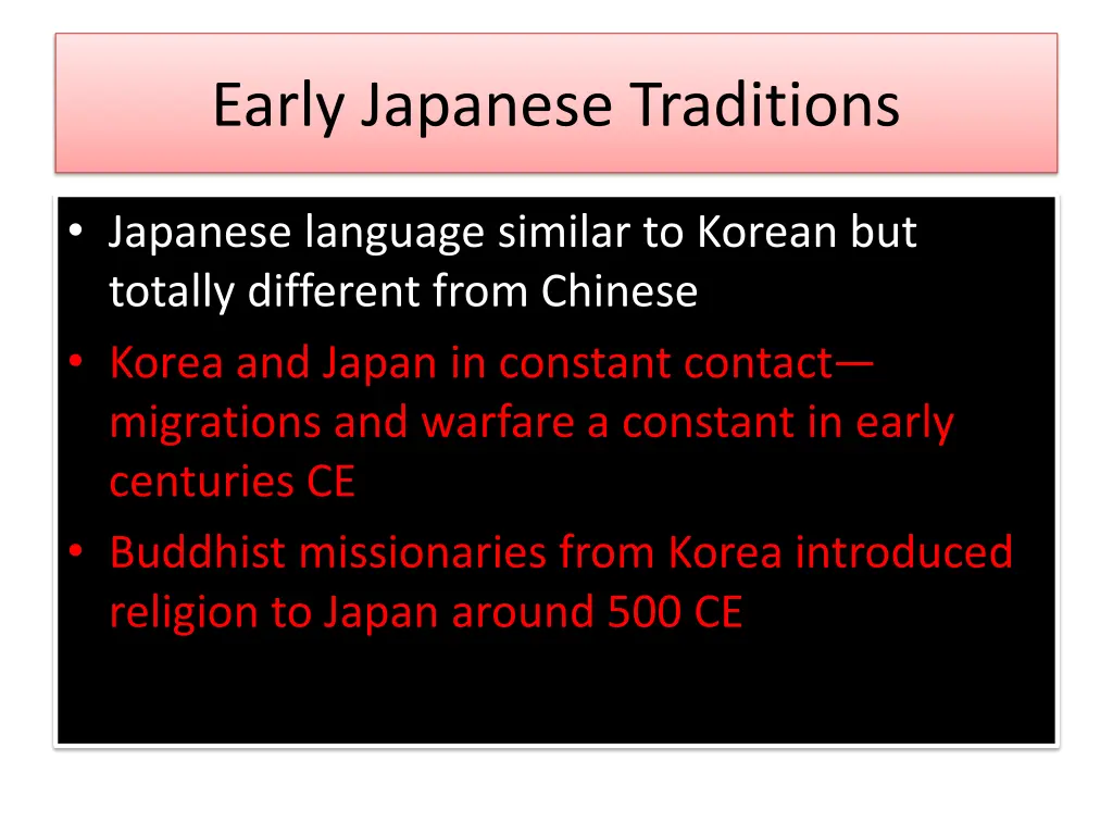 early japanese traditions 2