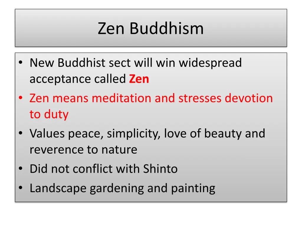 zen buddhism