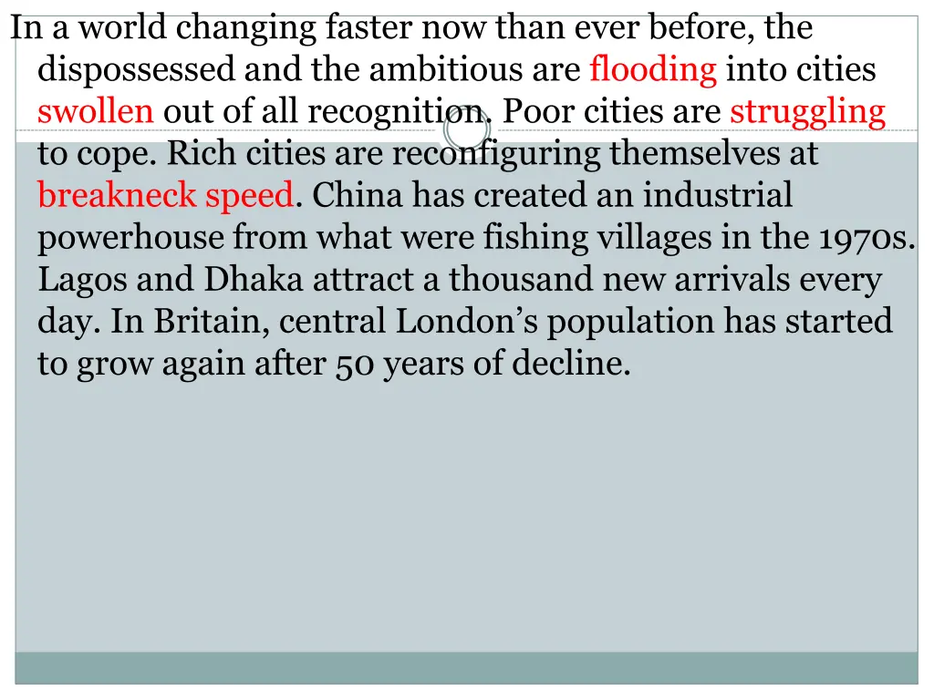 in a world changing faster now than ever before 1