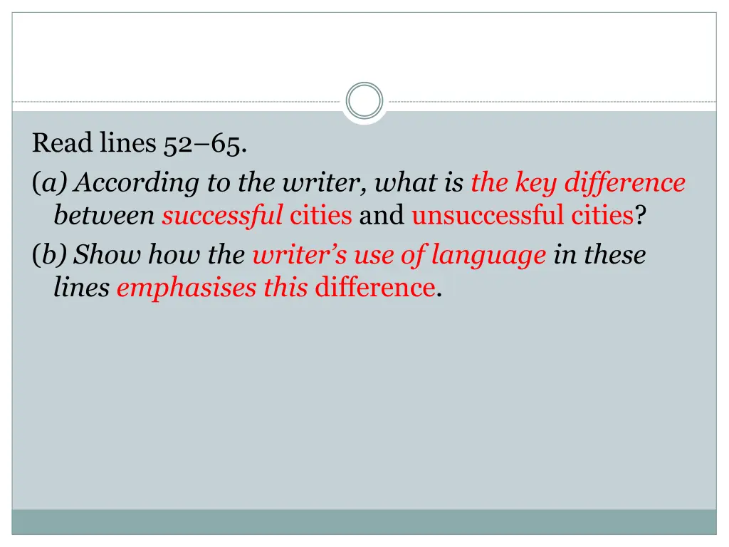 read lines 52 65 a according to the writer what