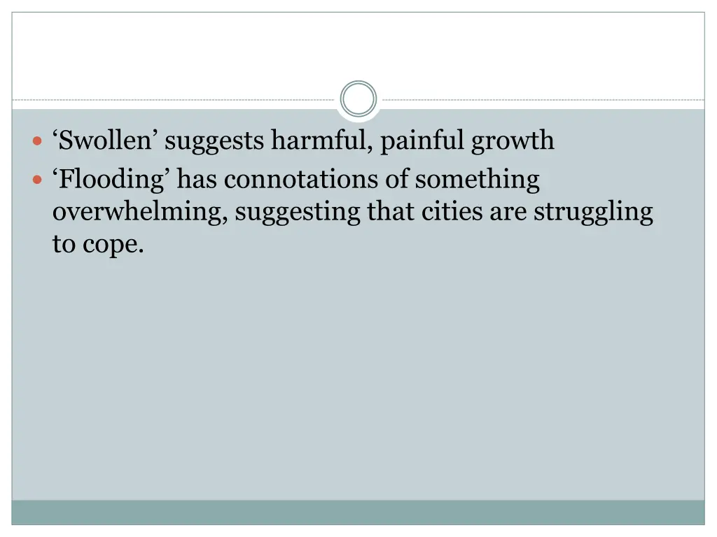swollen suggests harmful painful growth flooding