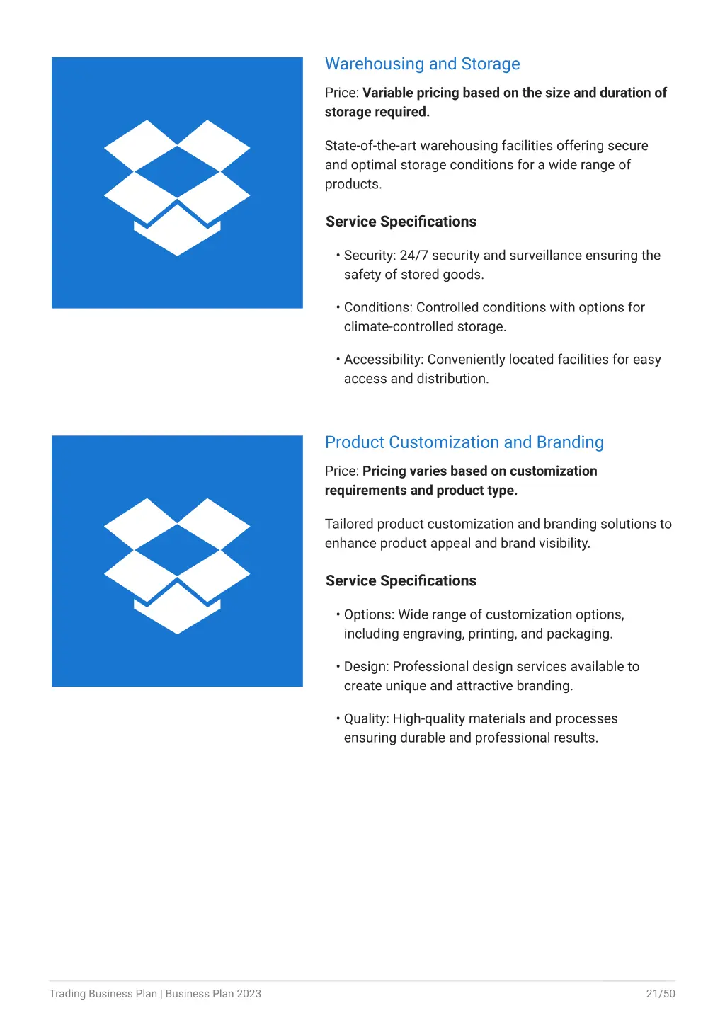 warehousing and storage