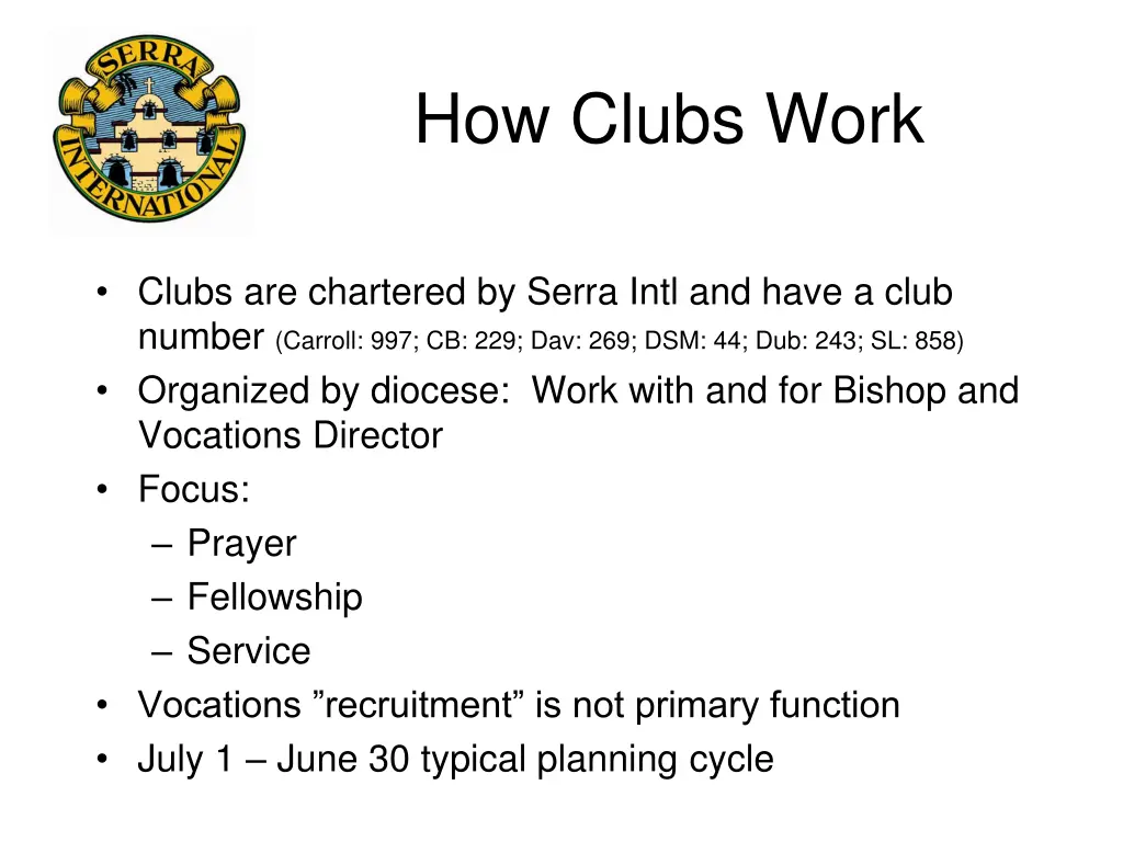 how clubs work