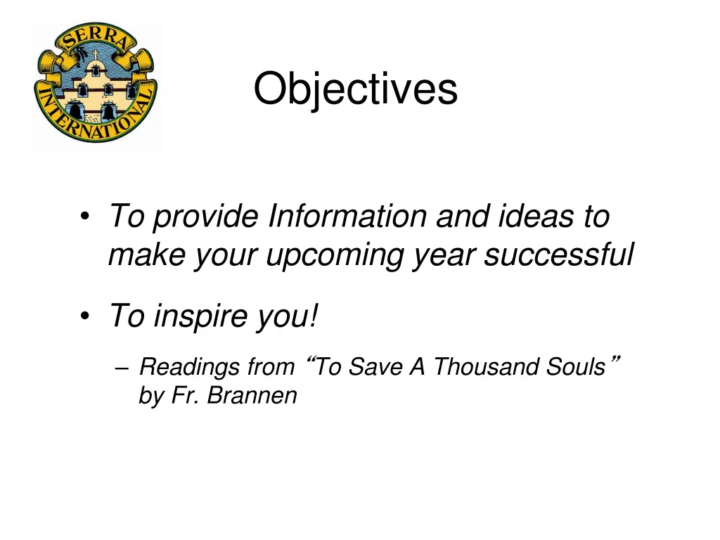 objectives