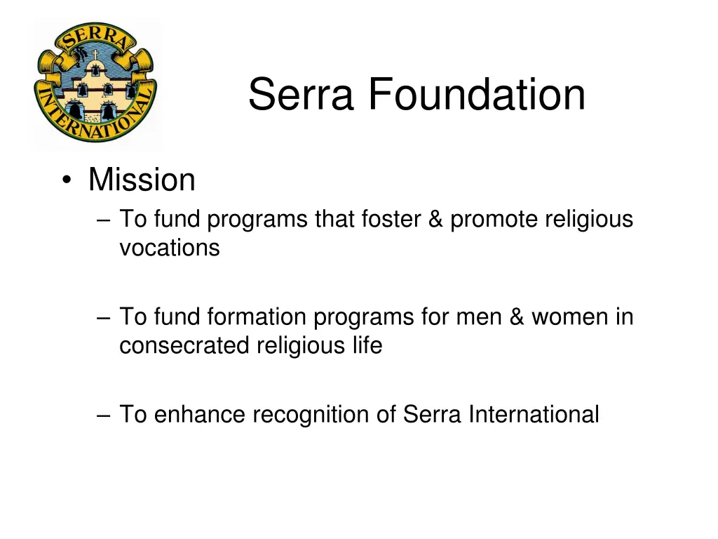 serra foundation