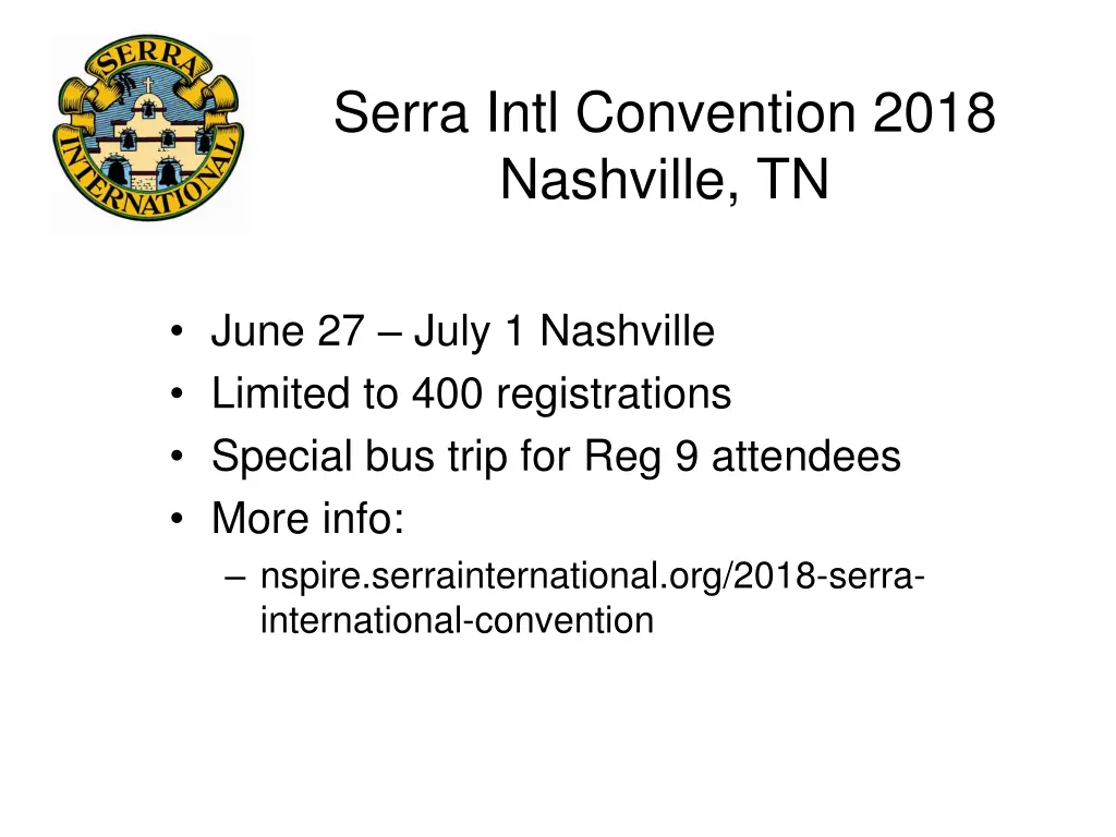 serra intl convention 2018 nashville tn