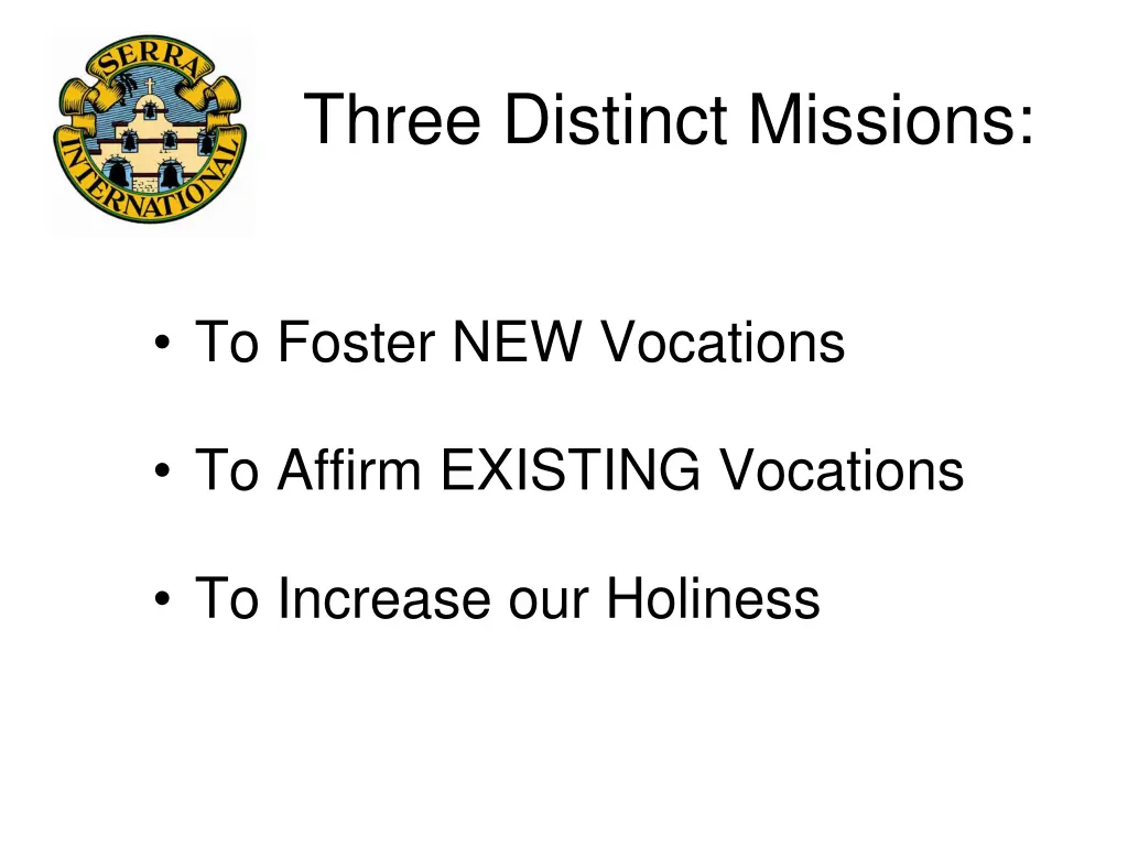 three distinct missions