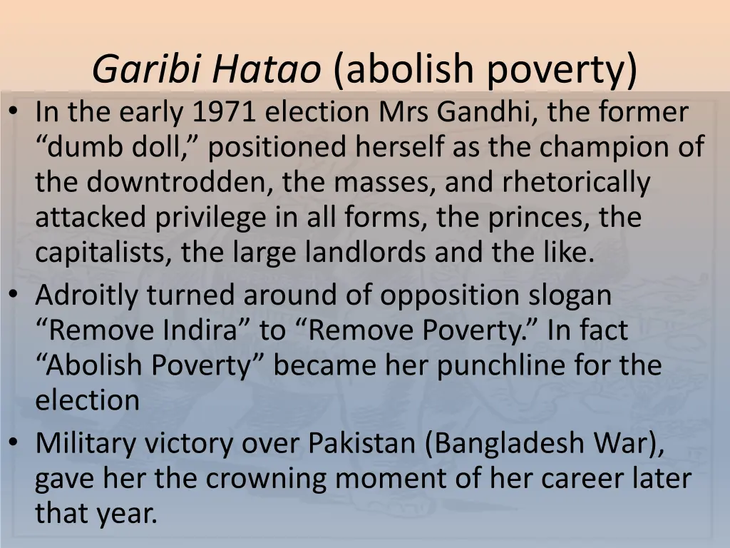 garibi hatao abolish poverty in the early 1971