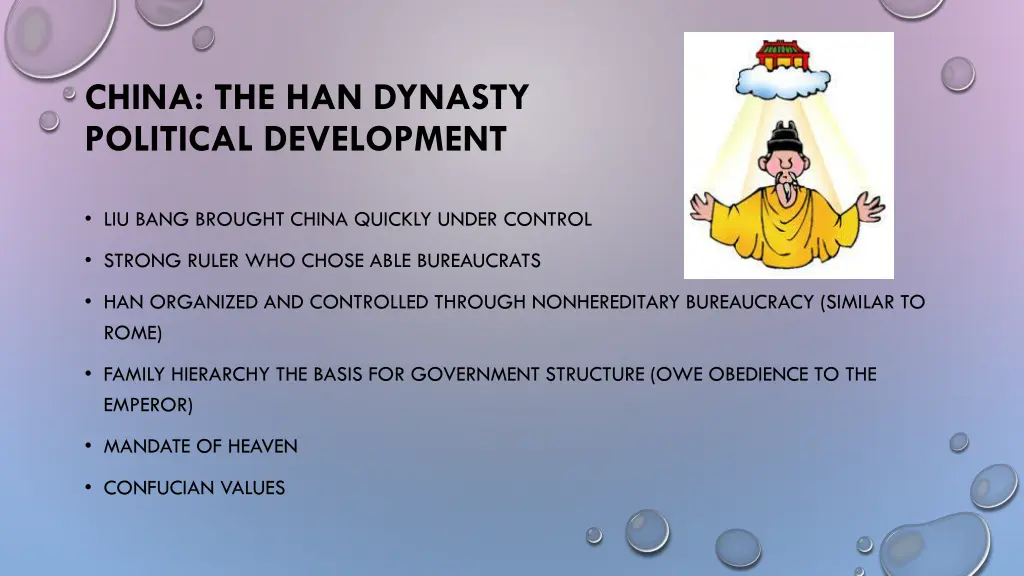 china the han dynasty political development