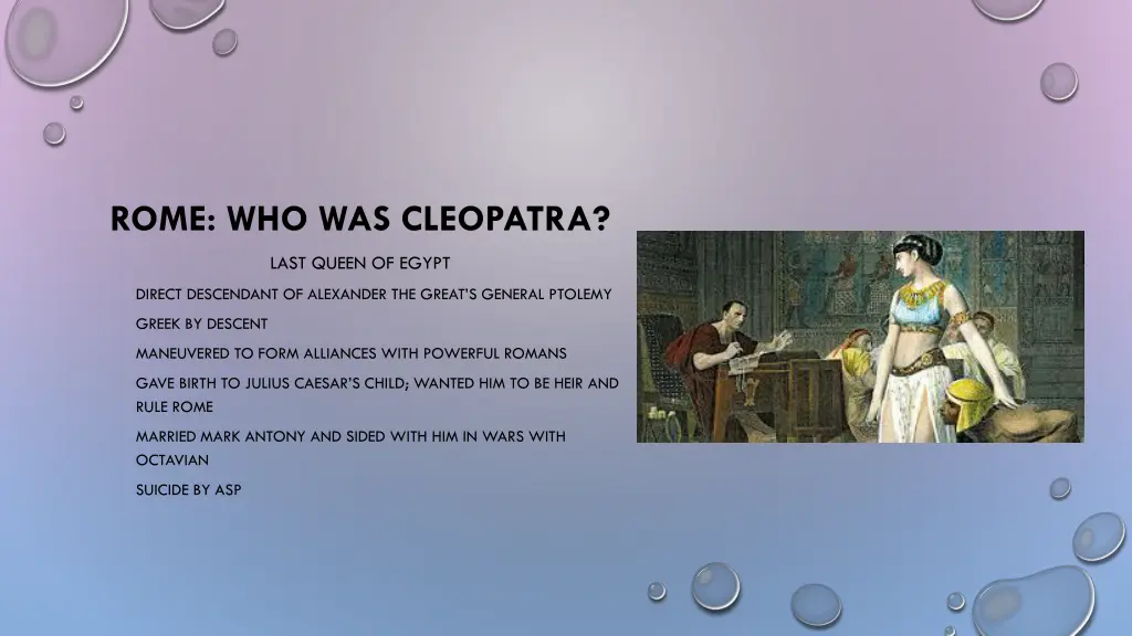 rome who was cleopatra