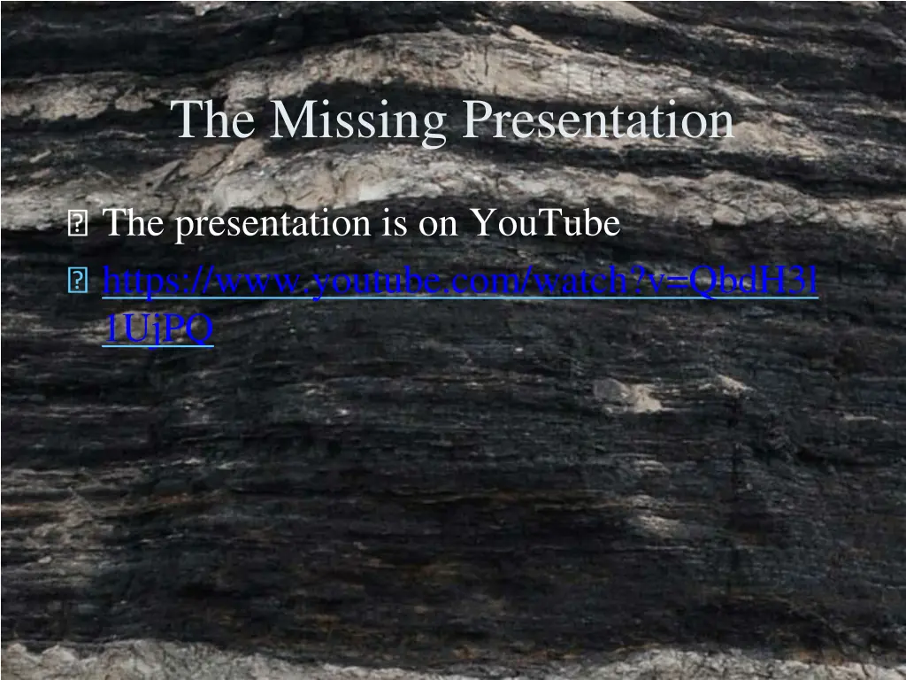 the missing presentation 1