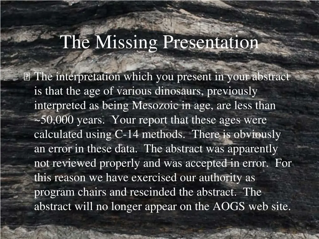 the missing presentation 3