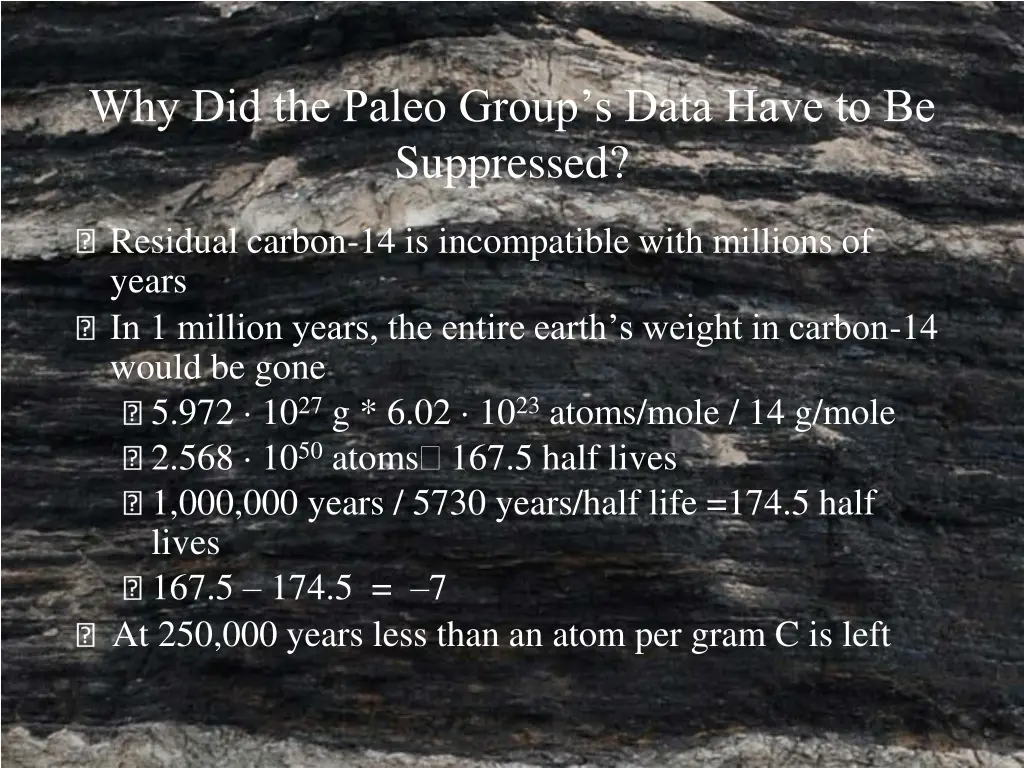 why did the paleo group s data have