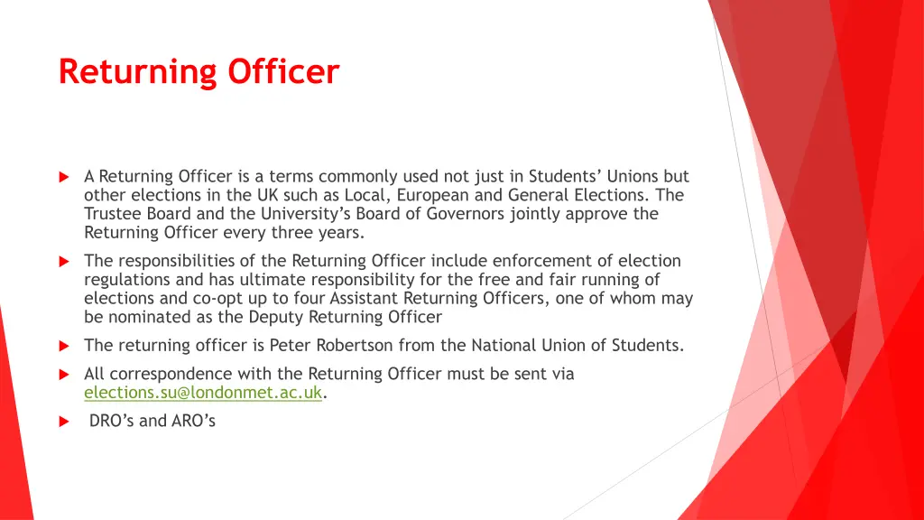 returning officer