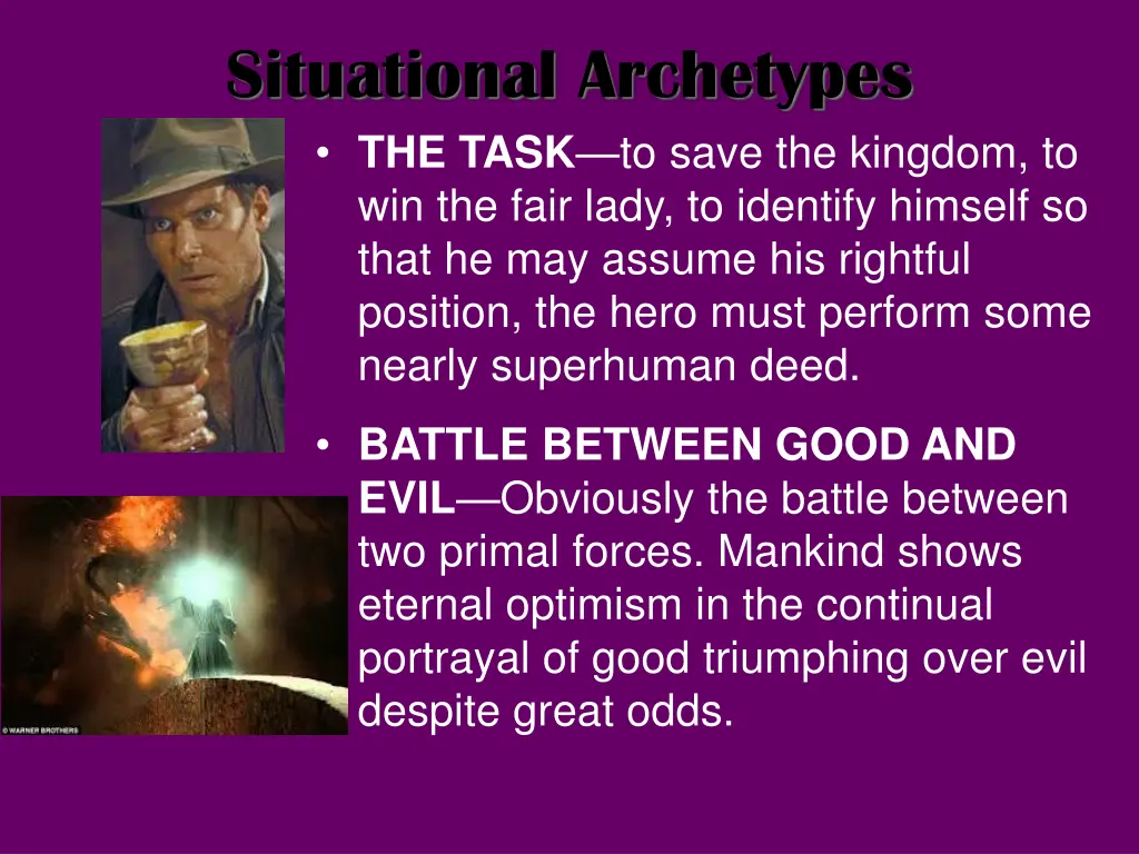 situational archetypes the task to save