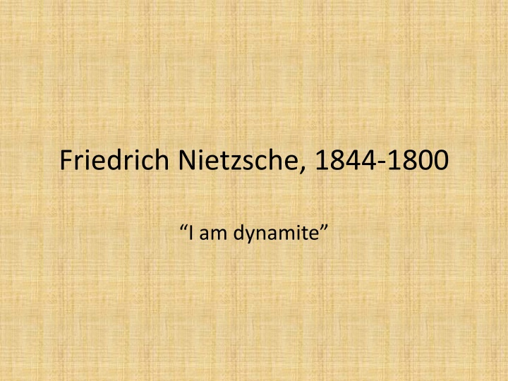 friedrich nietzsche 1844 1800