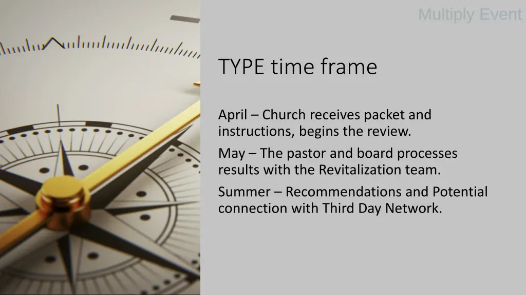 type time frame