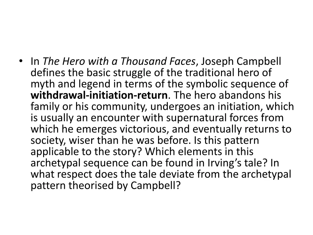 in the hero with a thousand faces joseph campbell