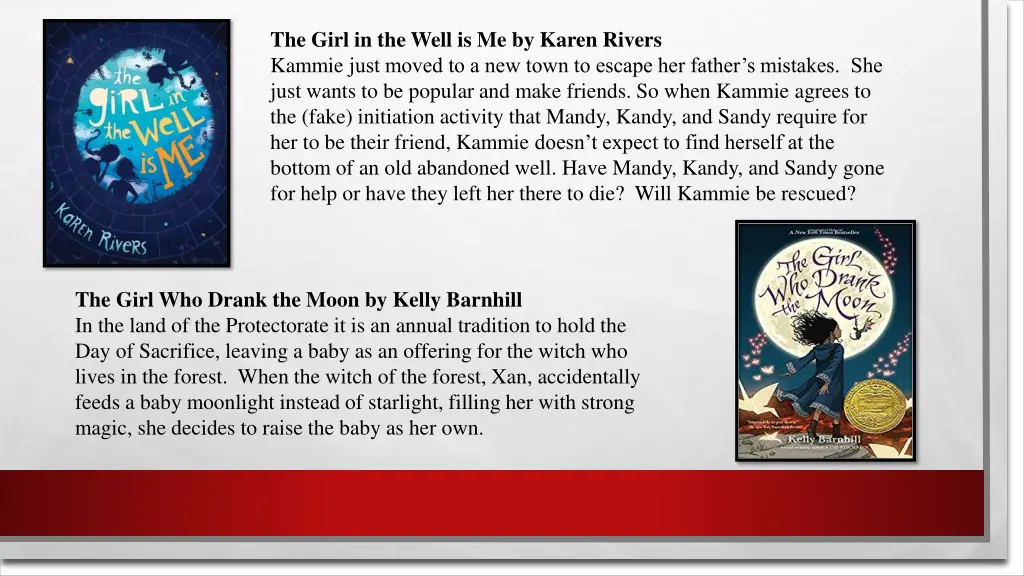 the girl in the well is me by karen rivers kammie