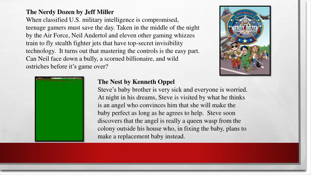 the nerdy dozen by jeff miller when classified