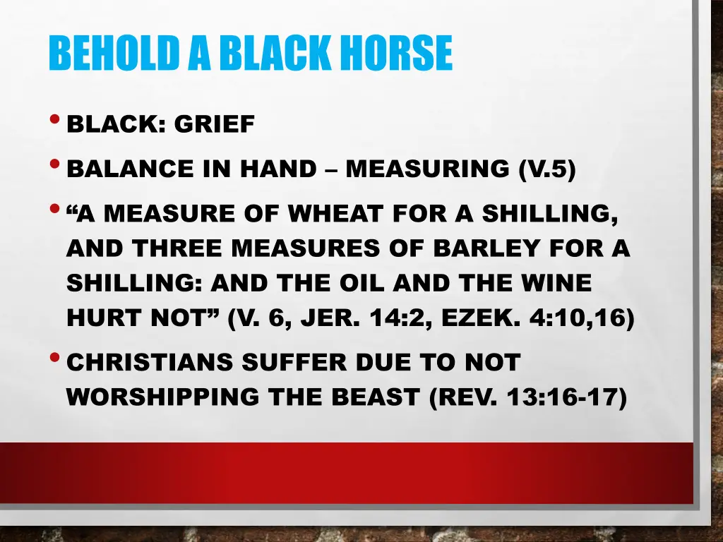 behold a black horse black grief balance in hand