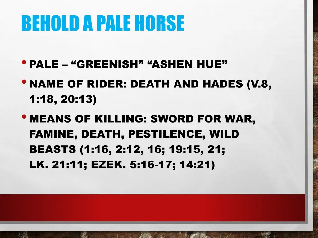 behold a pale horse 1