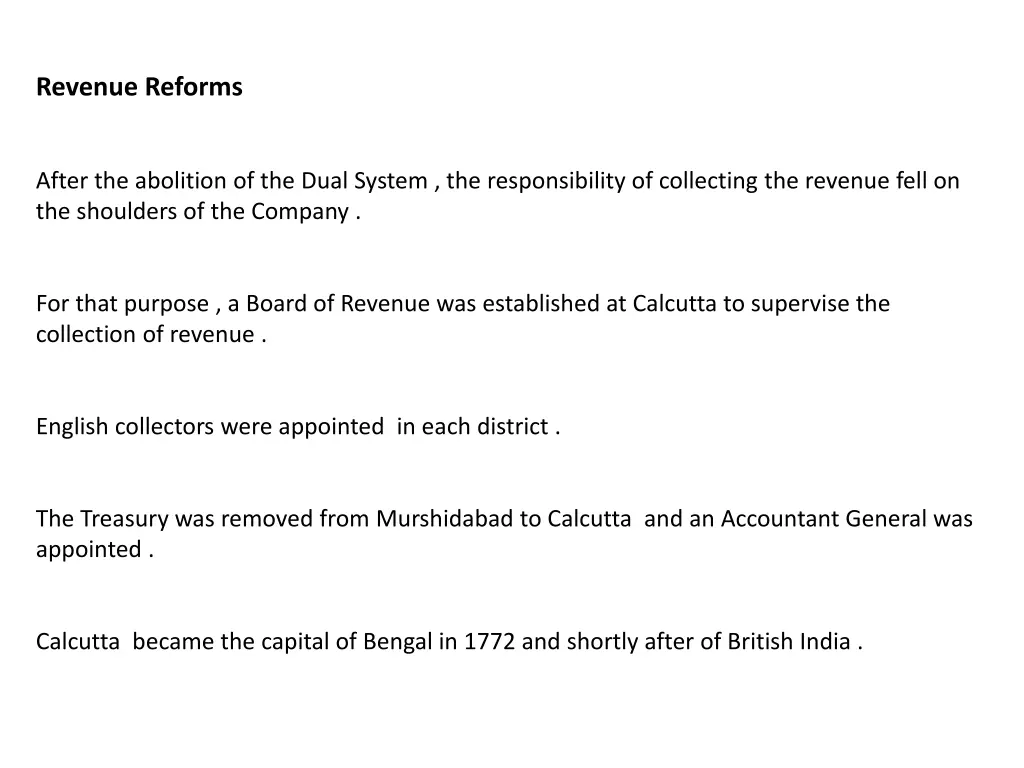 revenue reforms