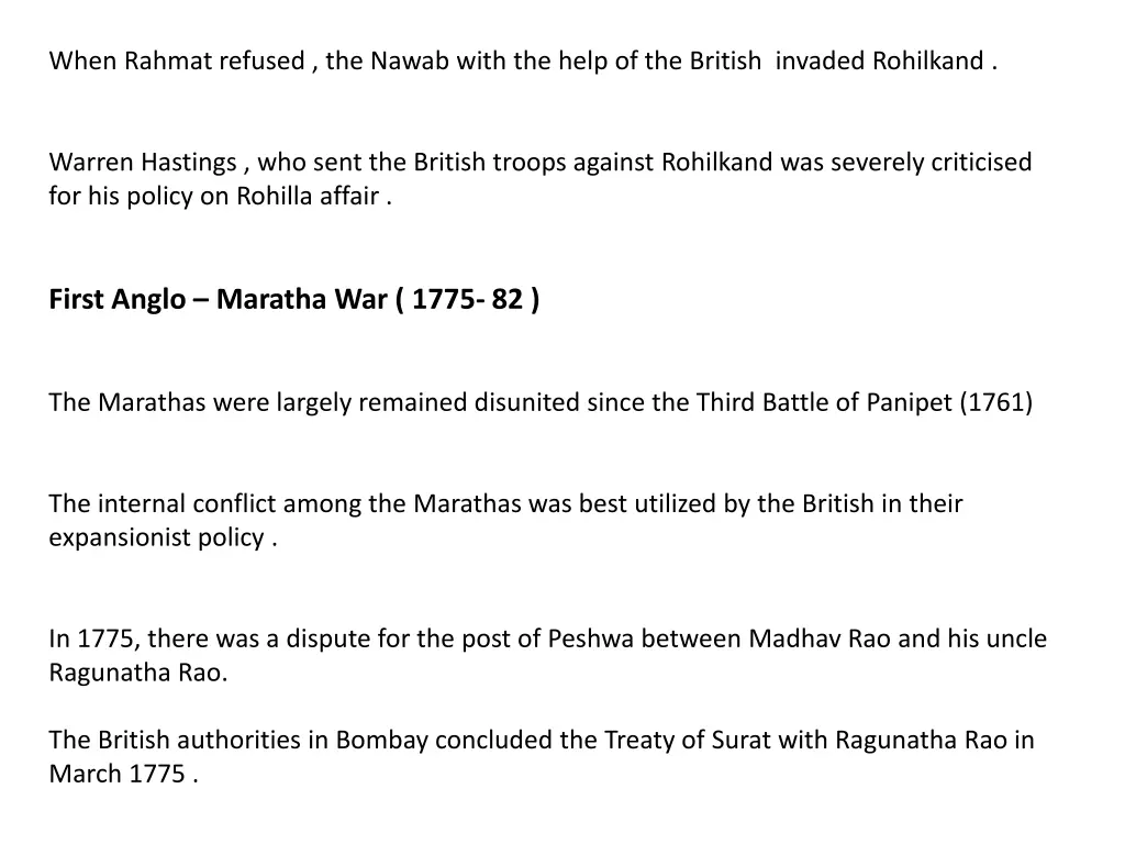 when rahmat refused the nawab with the help