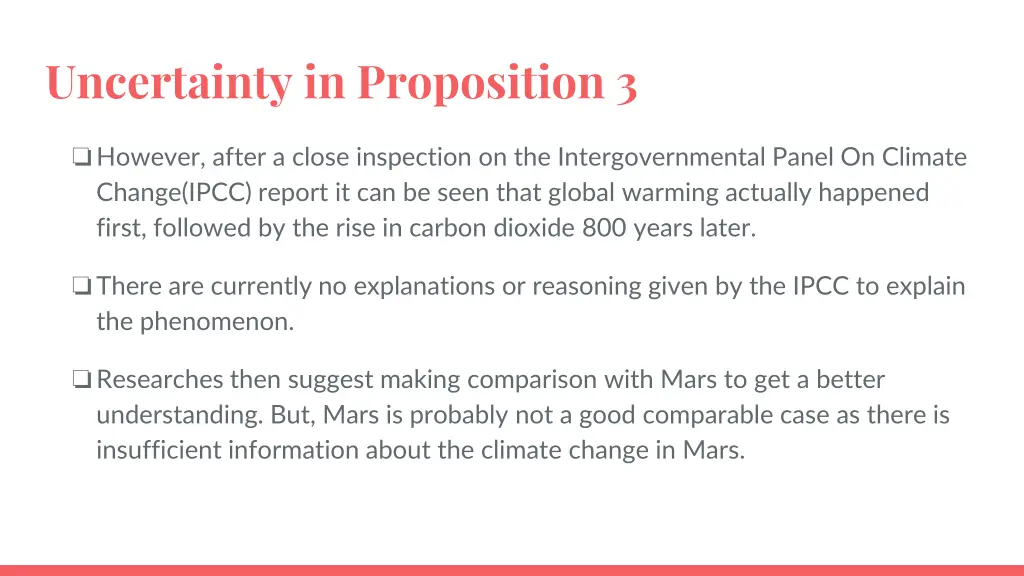 uncertainty in proposition 3