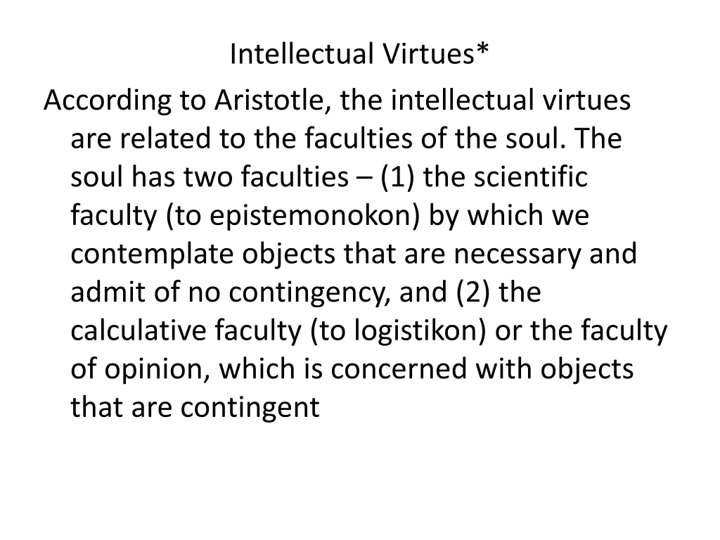 intellectual virtues