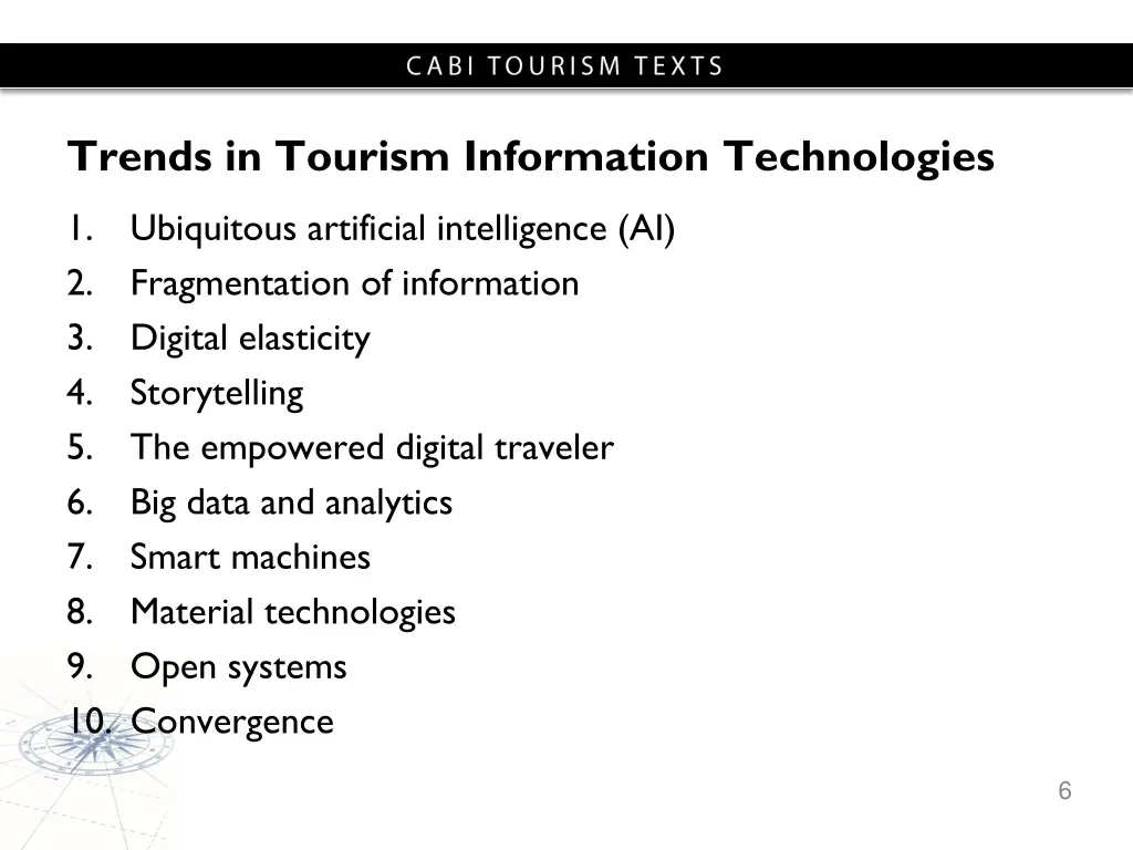 trends in tourism information technologies