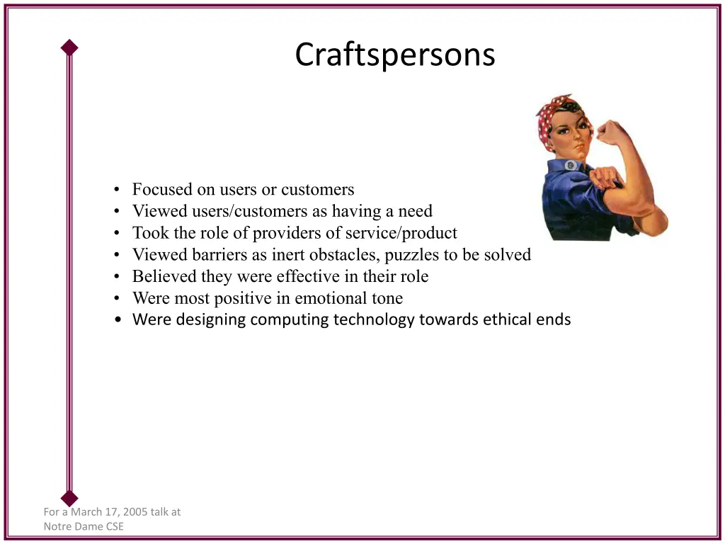 craftspersons