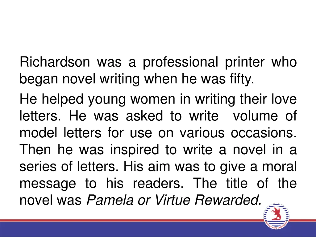 richardson was a professional printer who began