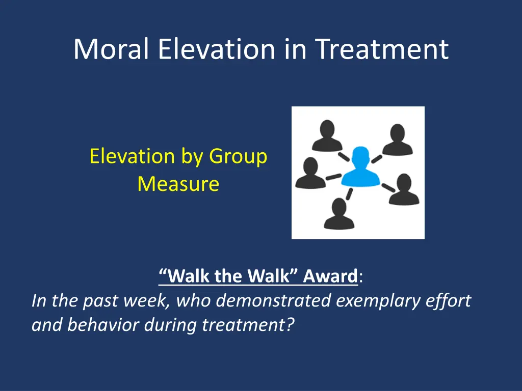 moral elevation in treatment