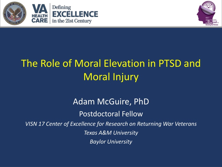 the role of moral elevation in ptsd and moral