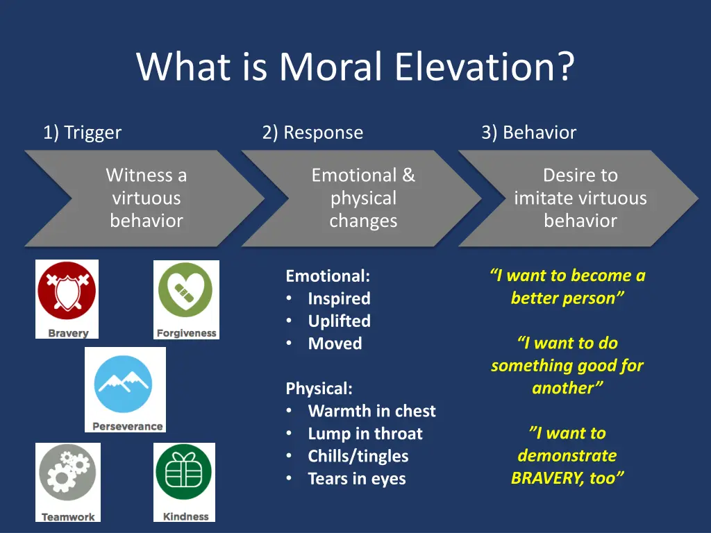 what is moral elevation