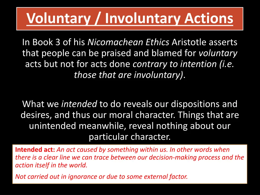 voluntary involuntary actions 1