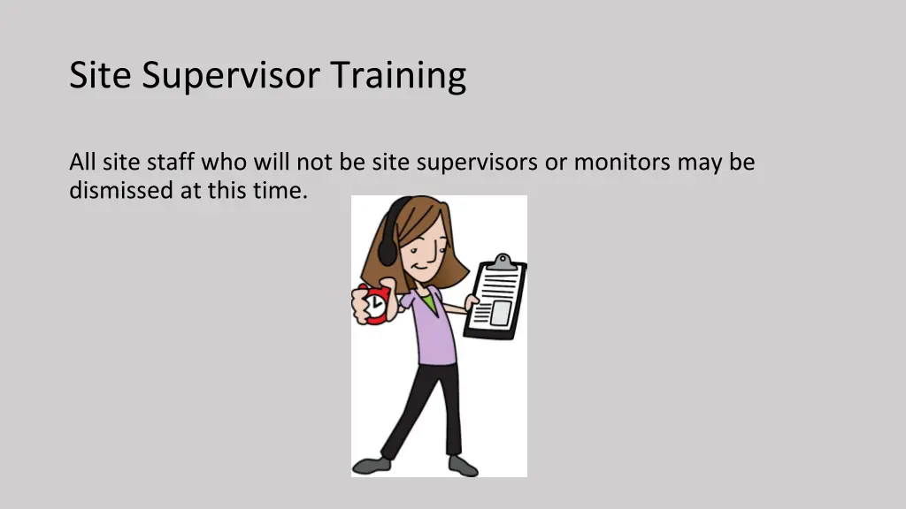 site supervisor training