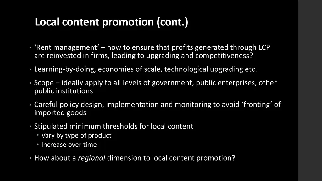 local content promotion cont