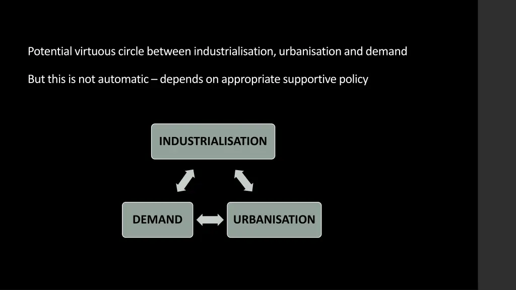 potential virtuous circle between