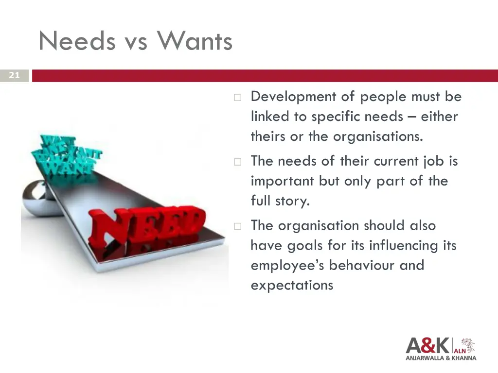 needs vs wants