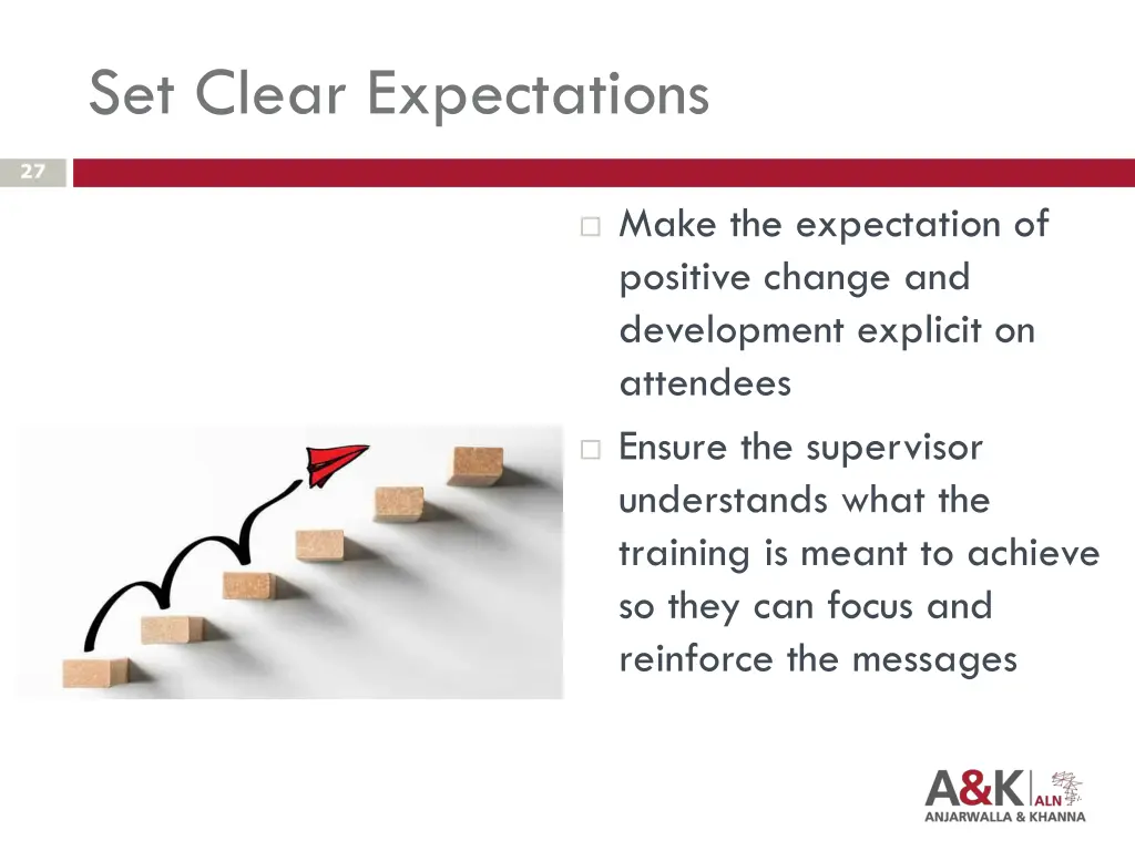 set clear expectations